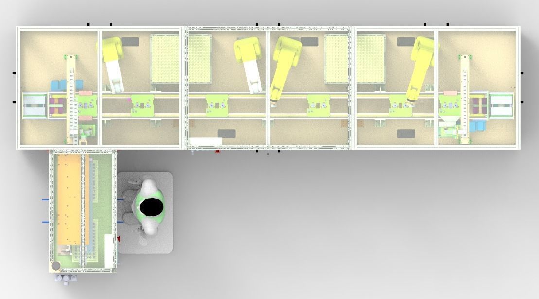 Headphone automatic polishing production line 3D model_3