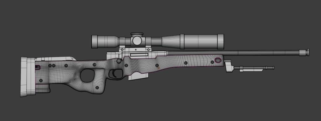 AWM skin animation Free low-poly 3D model_2