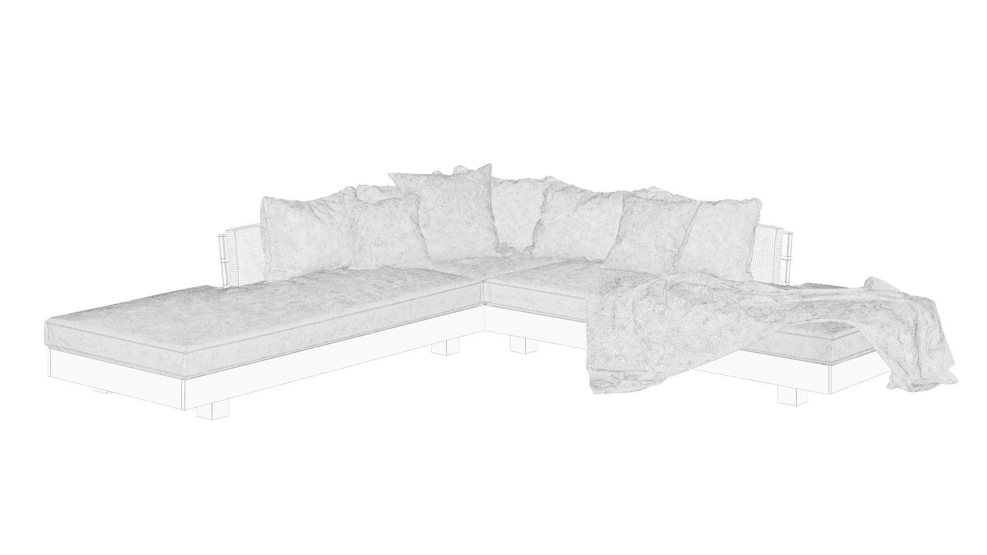 Outdoor Sofa model 3D model_6