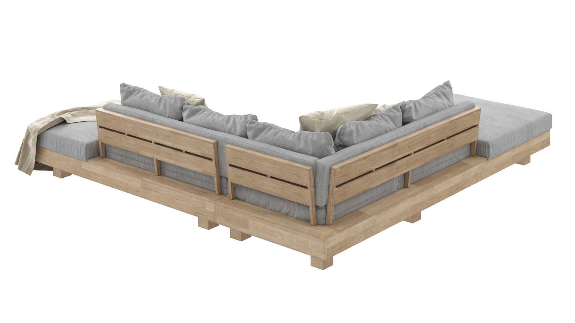 Outdoor Sofa model 3D model_1