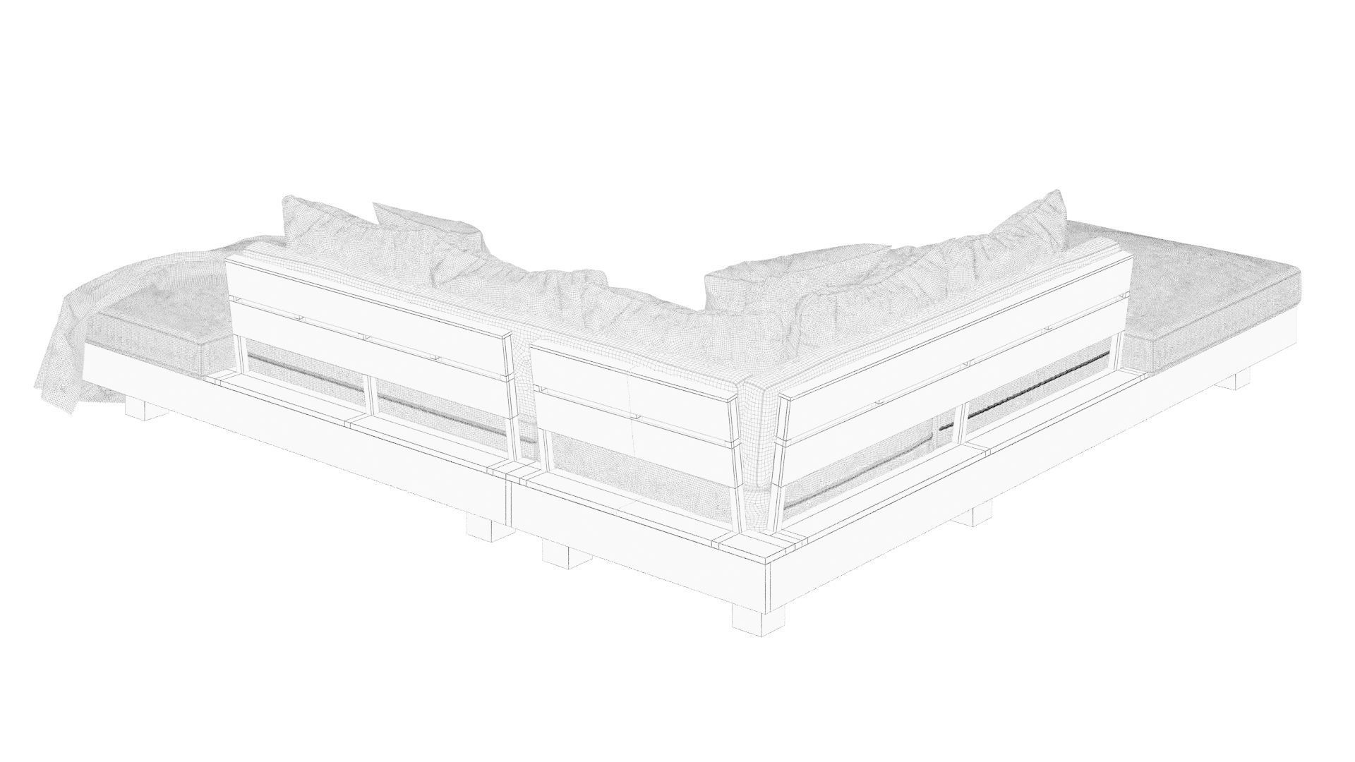 Outdoor Sofa model 3D model_7