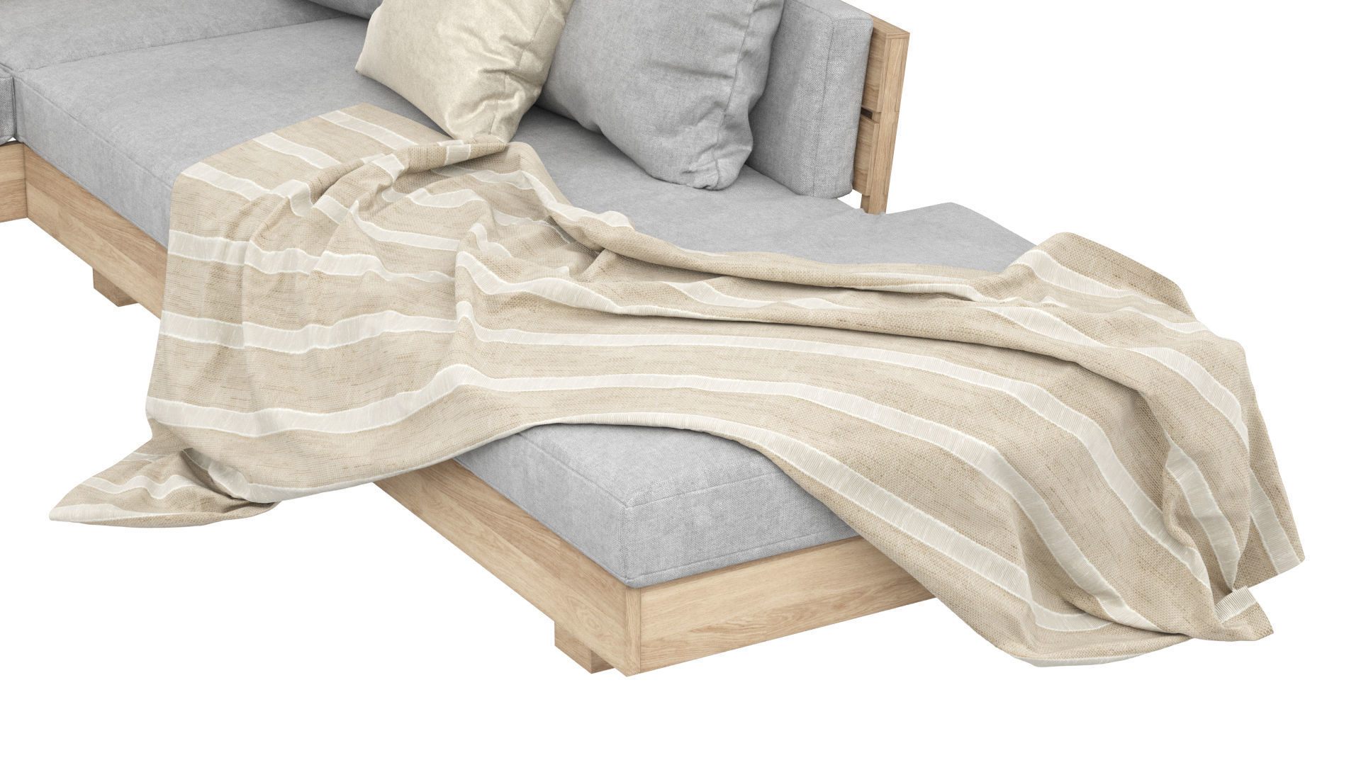 Outdoor Sofa model 3D model_3