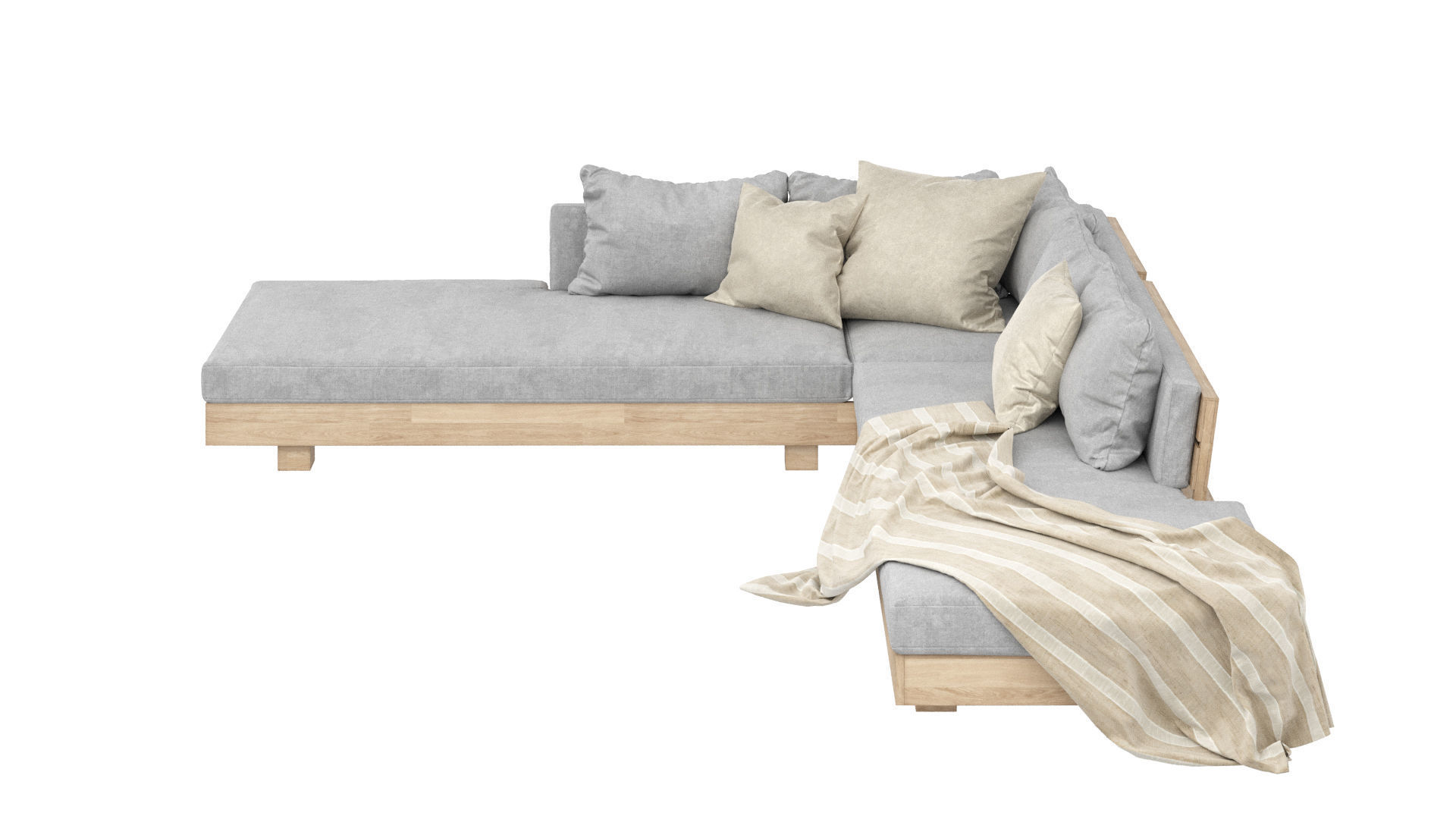 Outdoor Sofa model 3D model_2