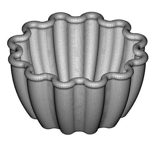 Stylish Serving Bowl 3D print model 3