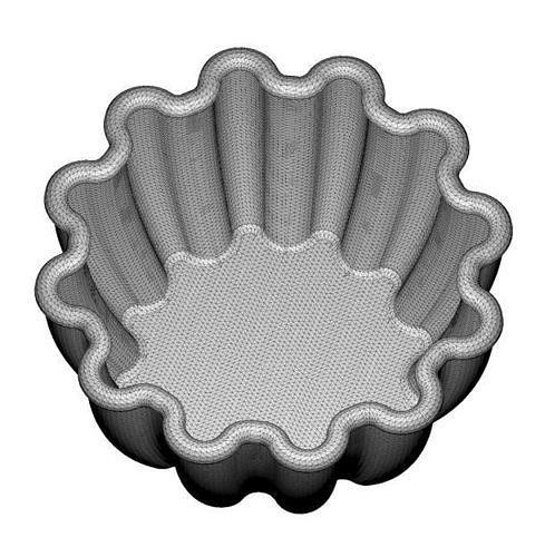 Stylish Serving Bowl 3D print model 5