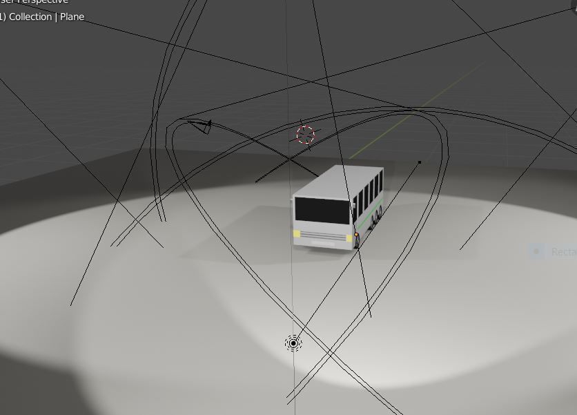  mini Bus  Low-poly 3D model_7