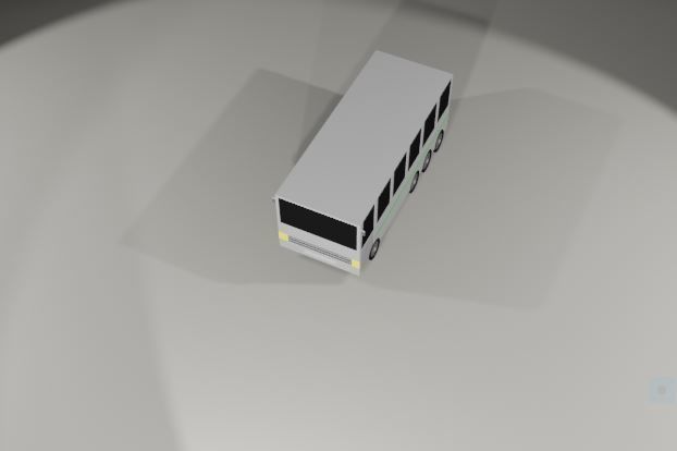  mini Bus  Low-poly 3D model_1