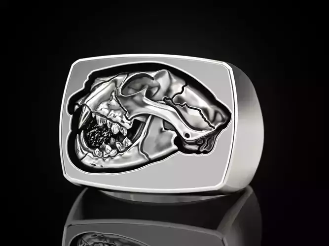 Lion Skull Ring
