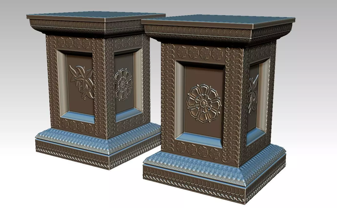 Classic pillar column for 3D print 3D print model_0