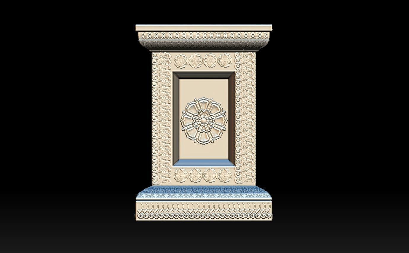 Classic pillar column for 3D print 3D print model_4