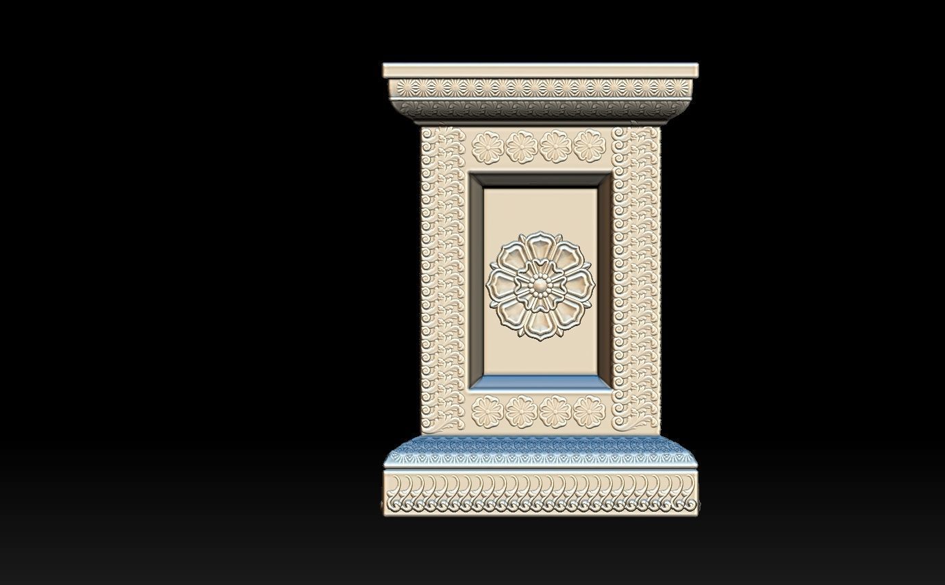 Classic pillar column for 3D print 3D print model_2
