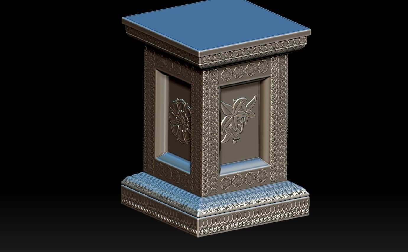 Classic pillar column for 3D print 3D print model_7