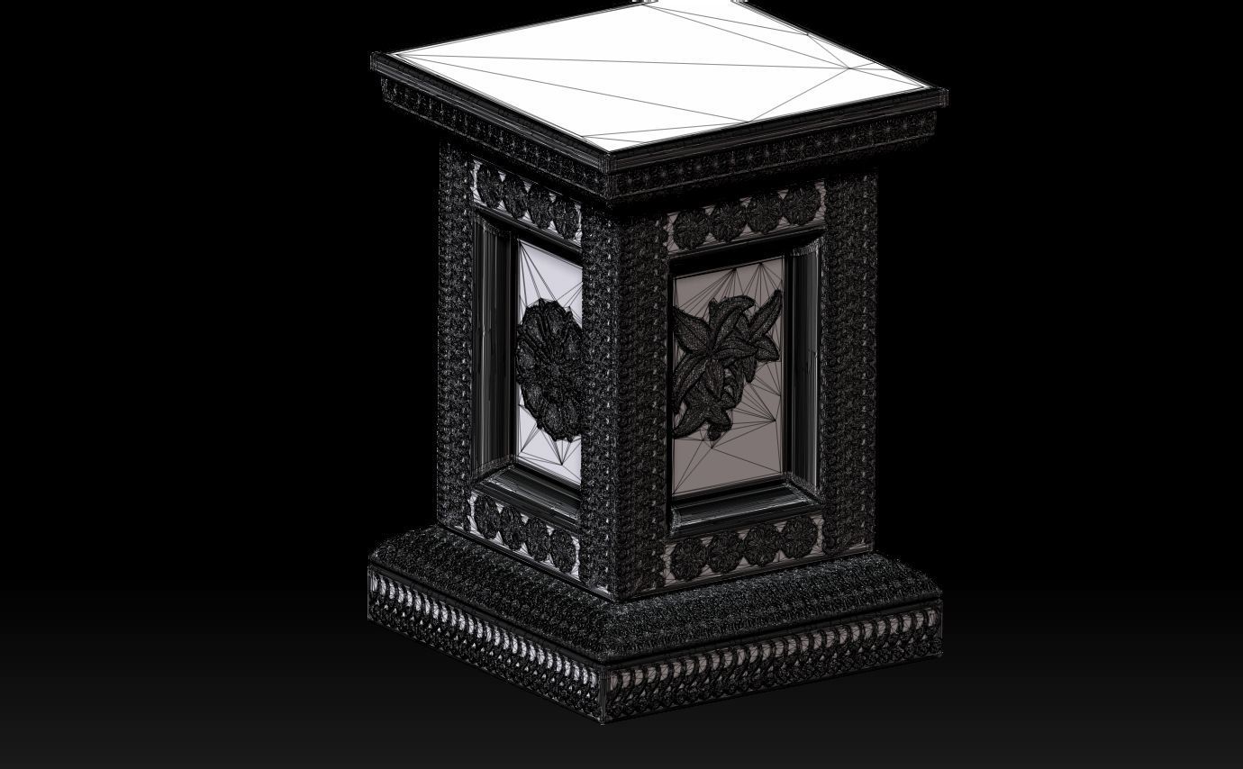 Classic pillar column for 3D print 3D print model_8