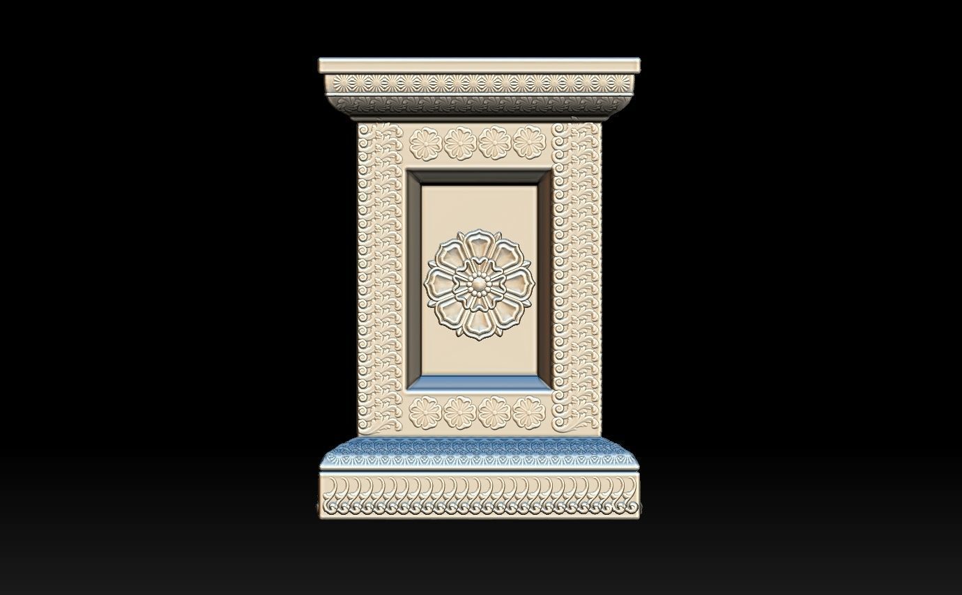 Classic pillar column for 3D print 3D print model_13