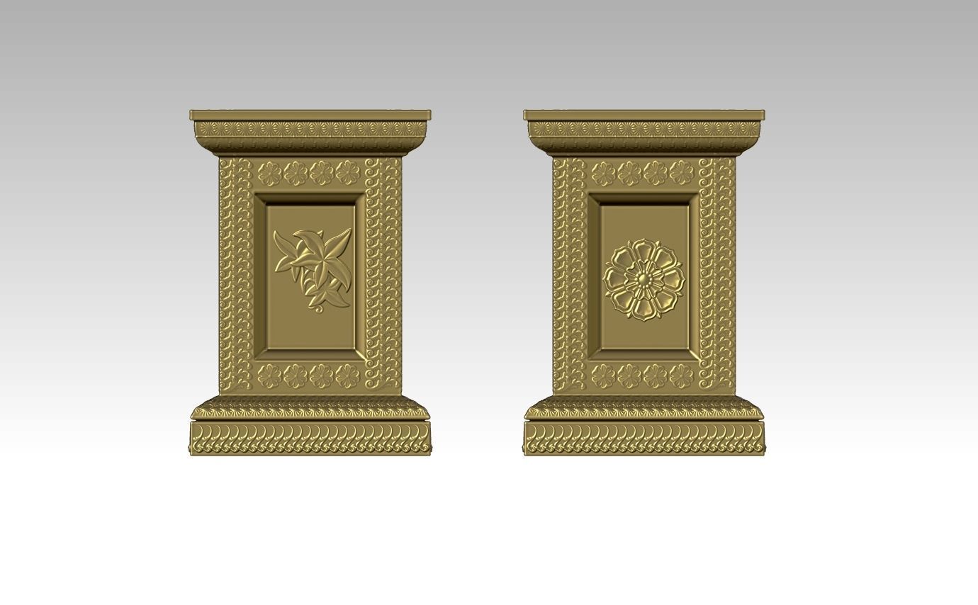 Classic pillar column for 3D print 3D print model_10