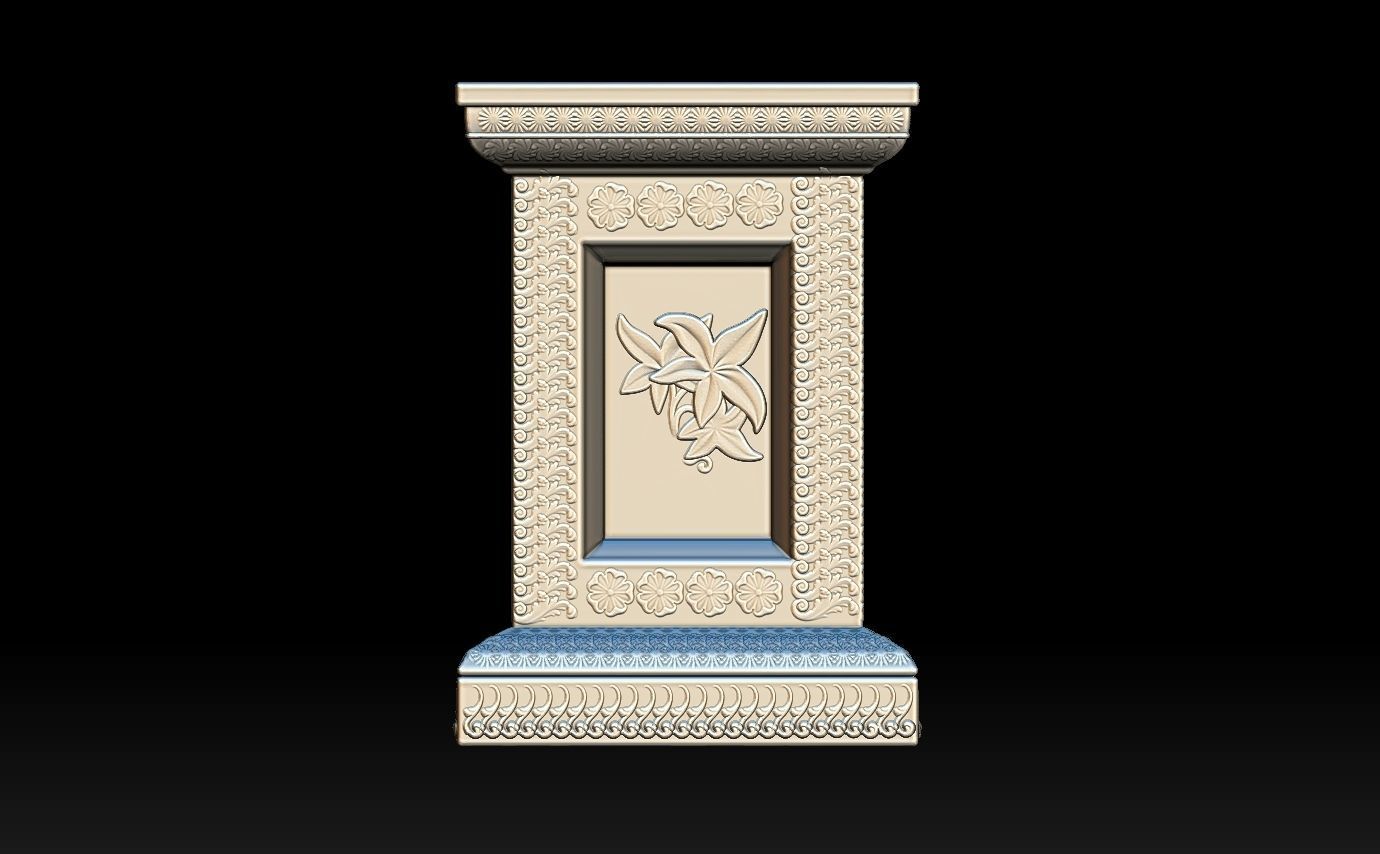 Classic pillar column for 3D print 3D print model_3