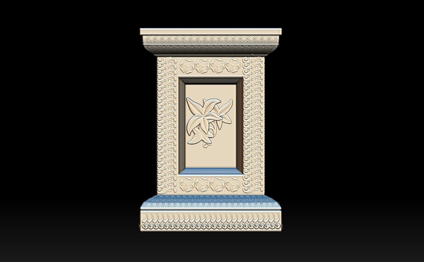 Classic pillar column for 3D print 3D print model_5