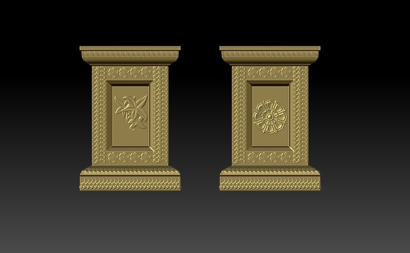 Classic pillar column for 3D print 3D print model_9