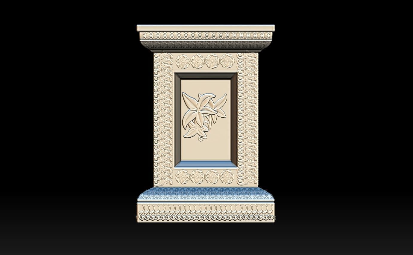 Classic pillar column for 3D print 3D print model_12