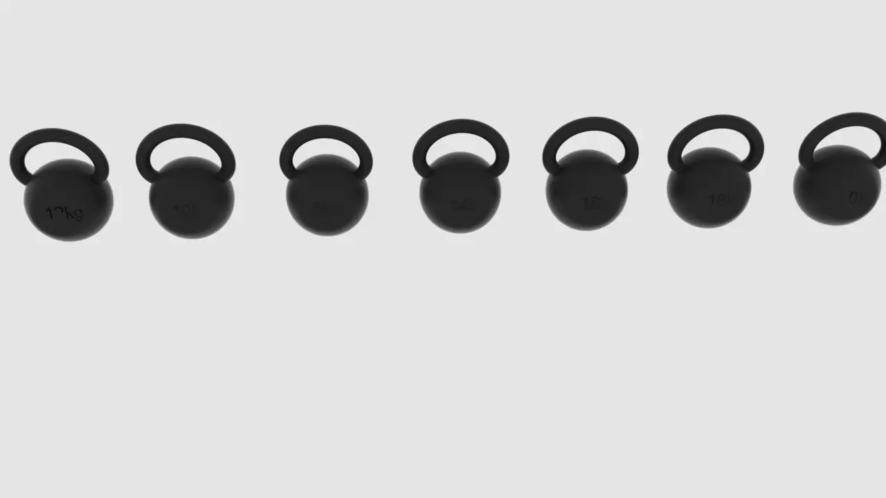 Kettlebells plastic earring hooks Free 3D model
