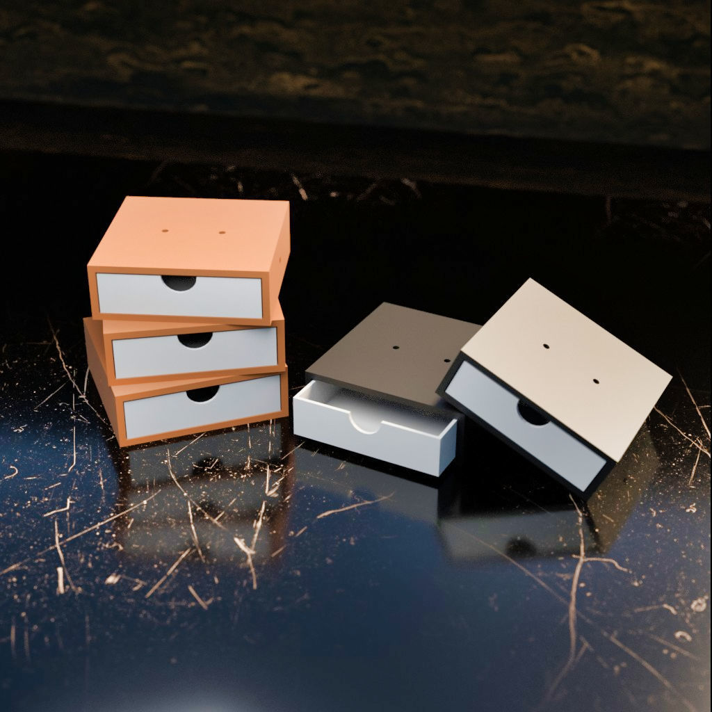 013MSU Step Up Drawer Unit 3D print model_3