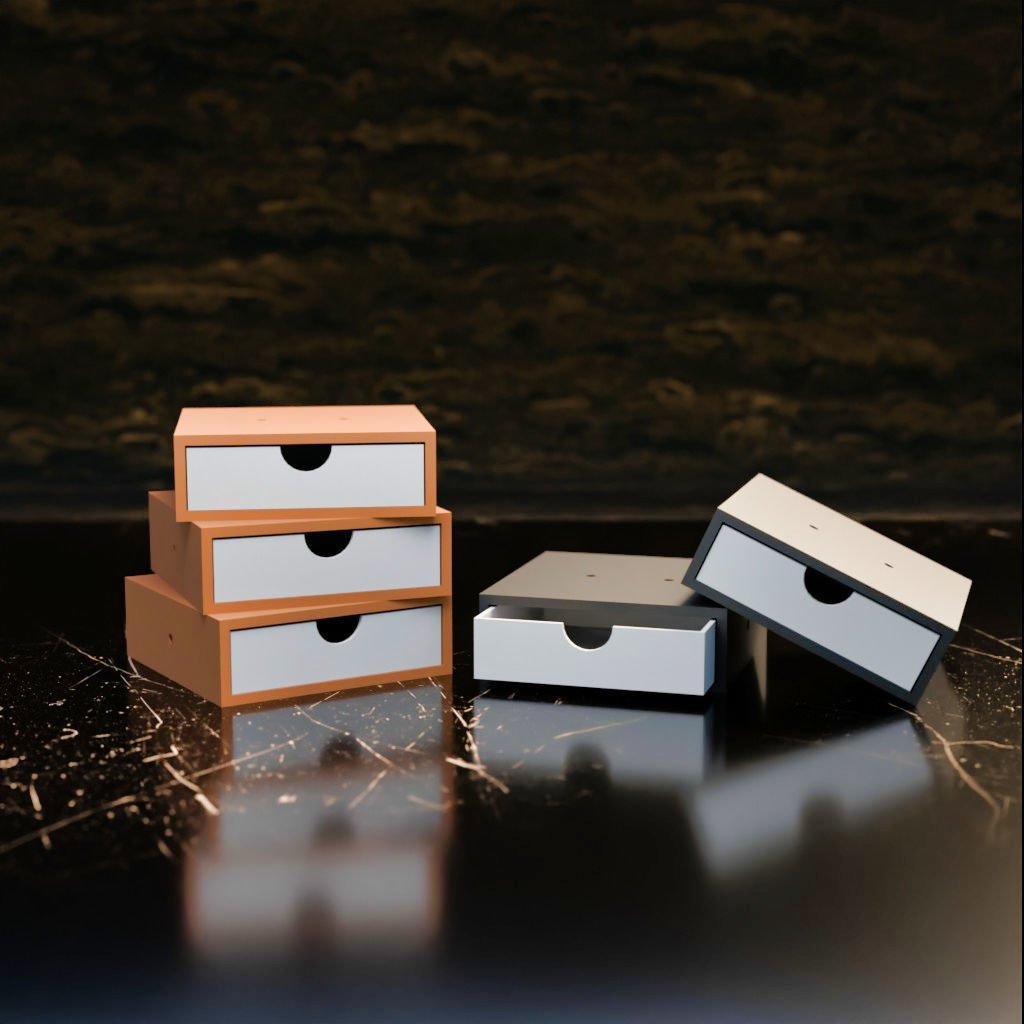 013MSU Step Up Drawer Unit 3D print model_2