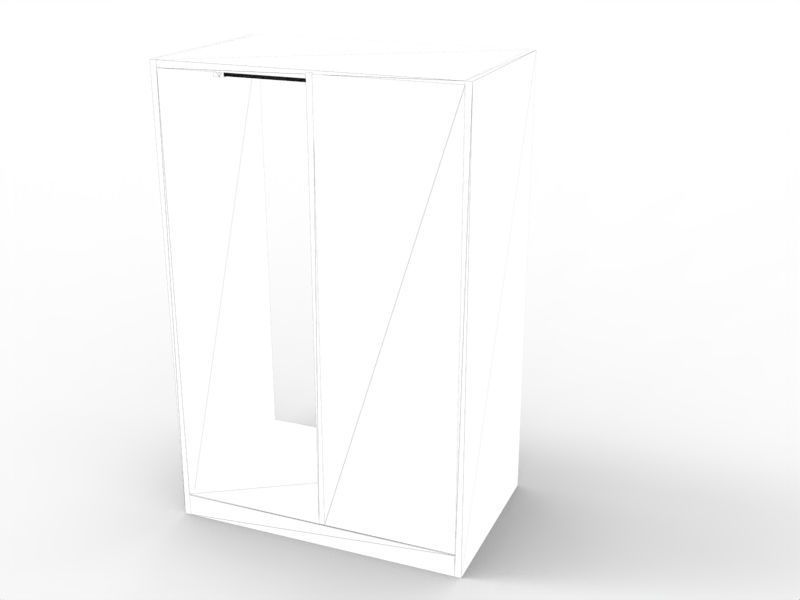 Modern Library Low-poly 3D model_5