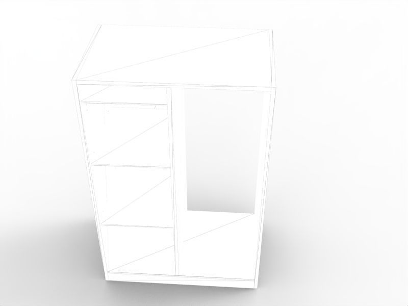 Modern Library Low-poly 3D model_6