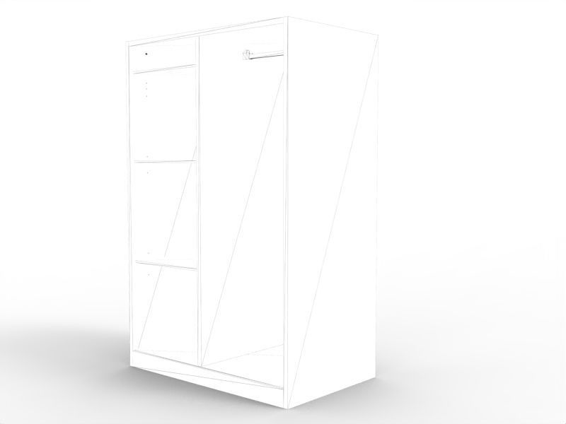 Modern Library Low-poly 3D model_7