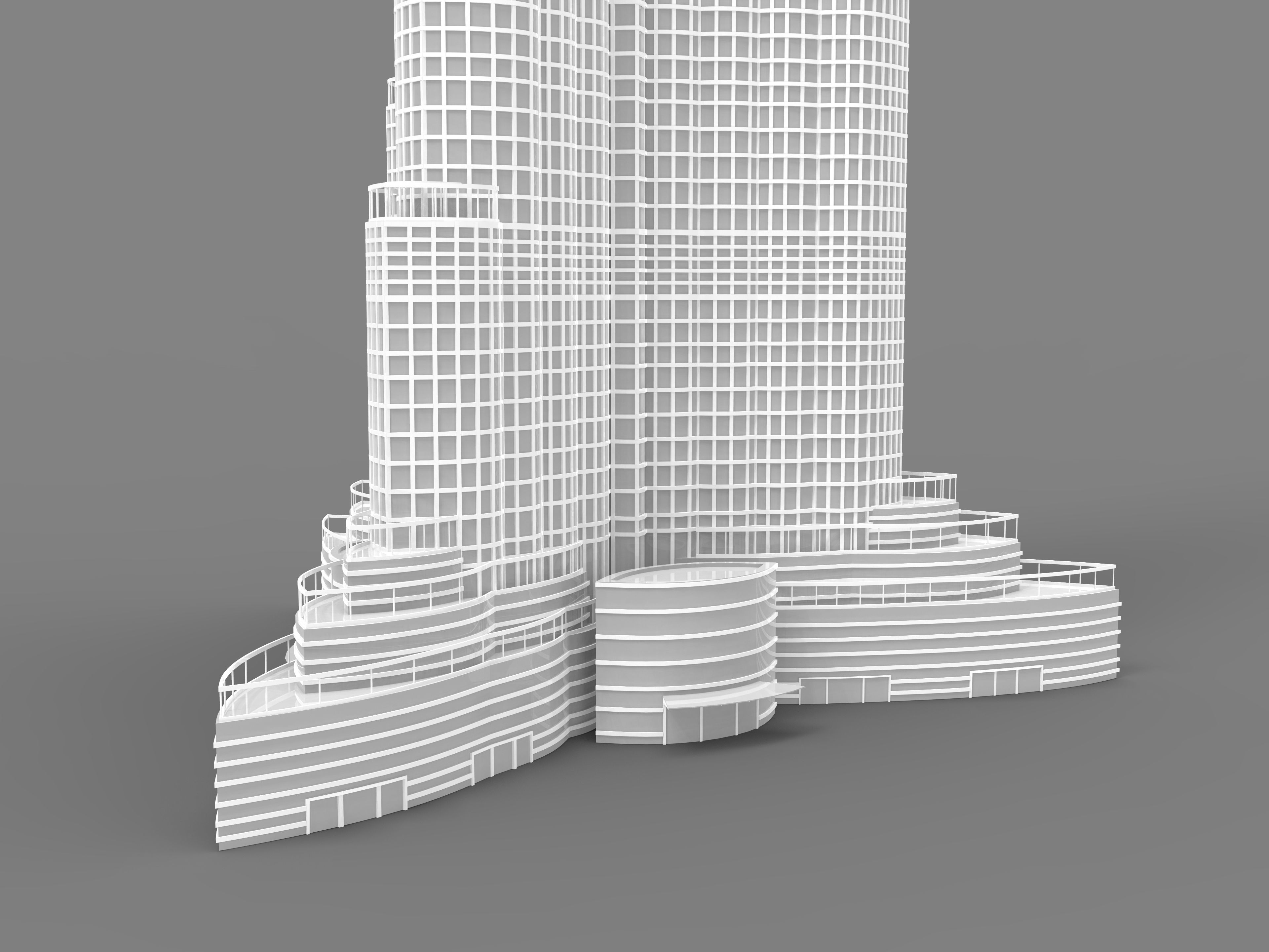 Burj Khalifa  3D model_6