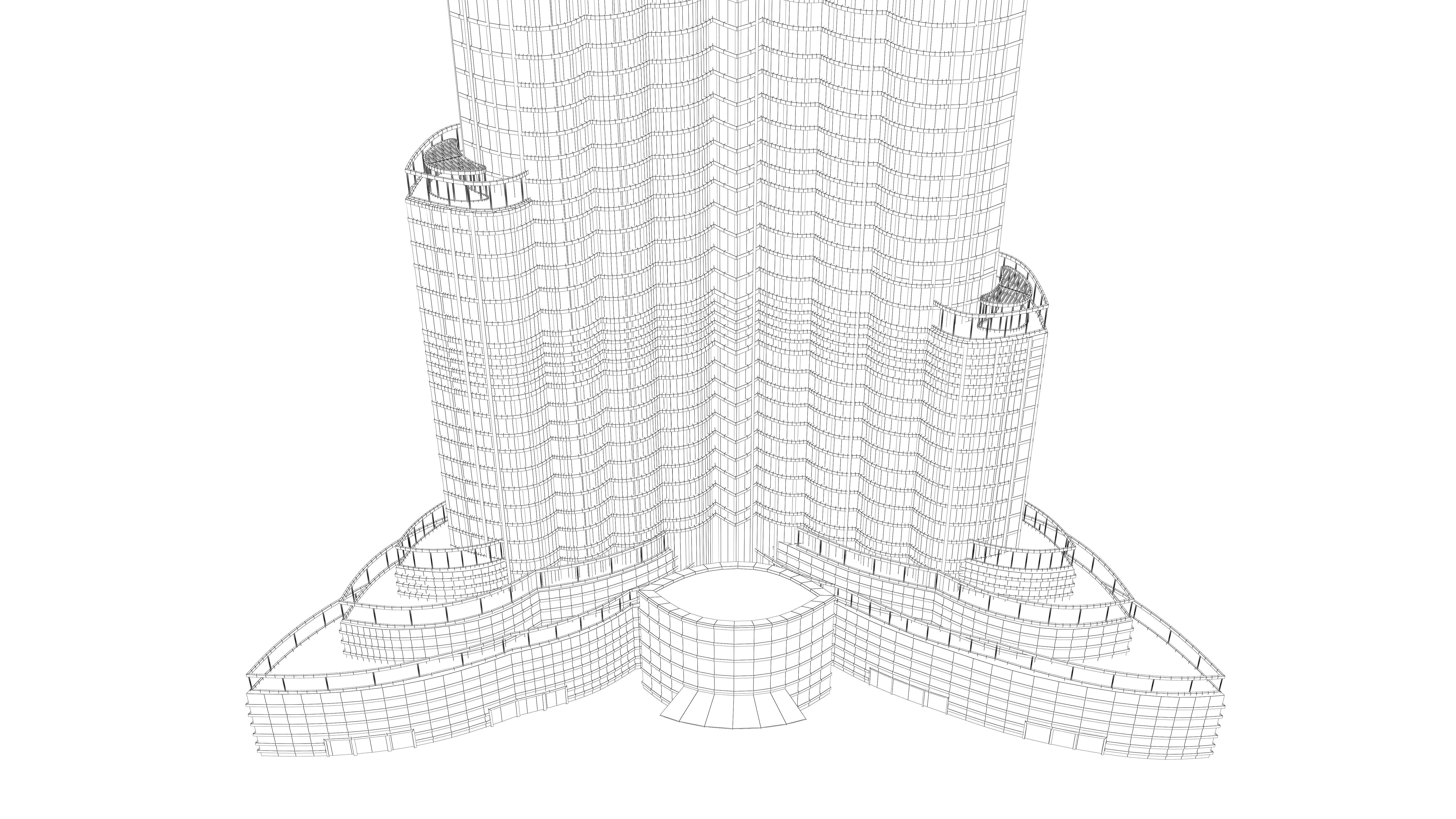 Burj Khalifa  3D model_10