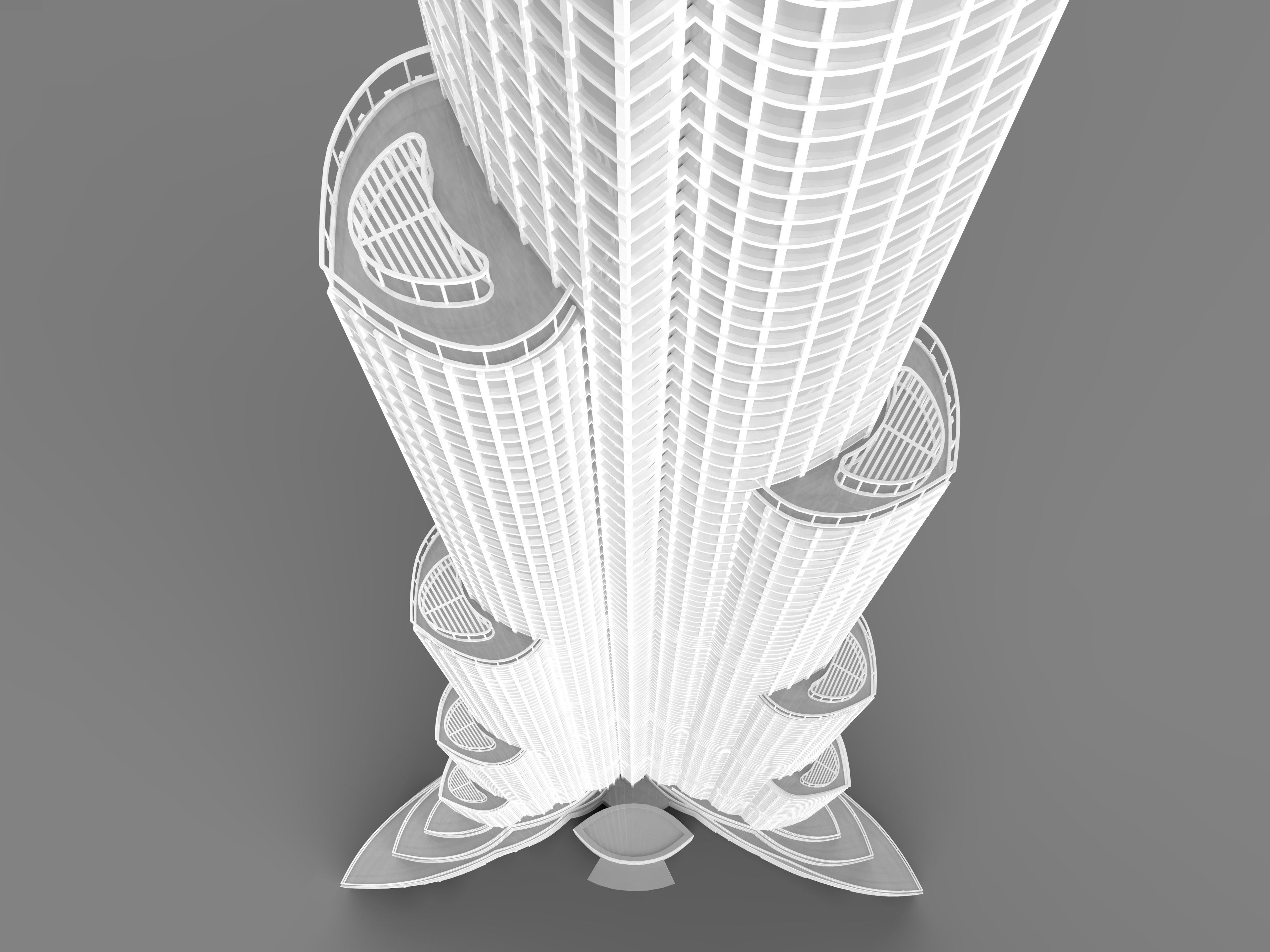 Burj Khalifa  3D model_7