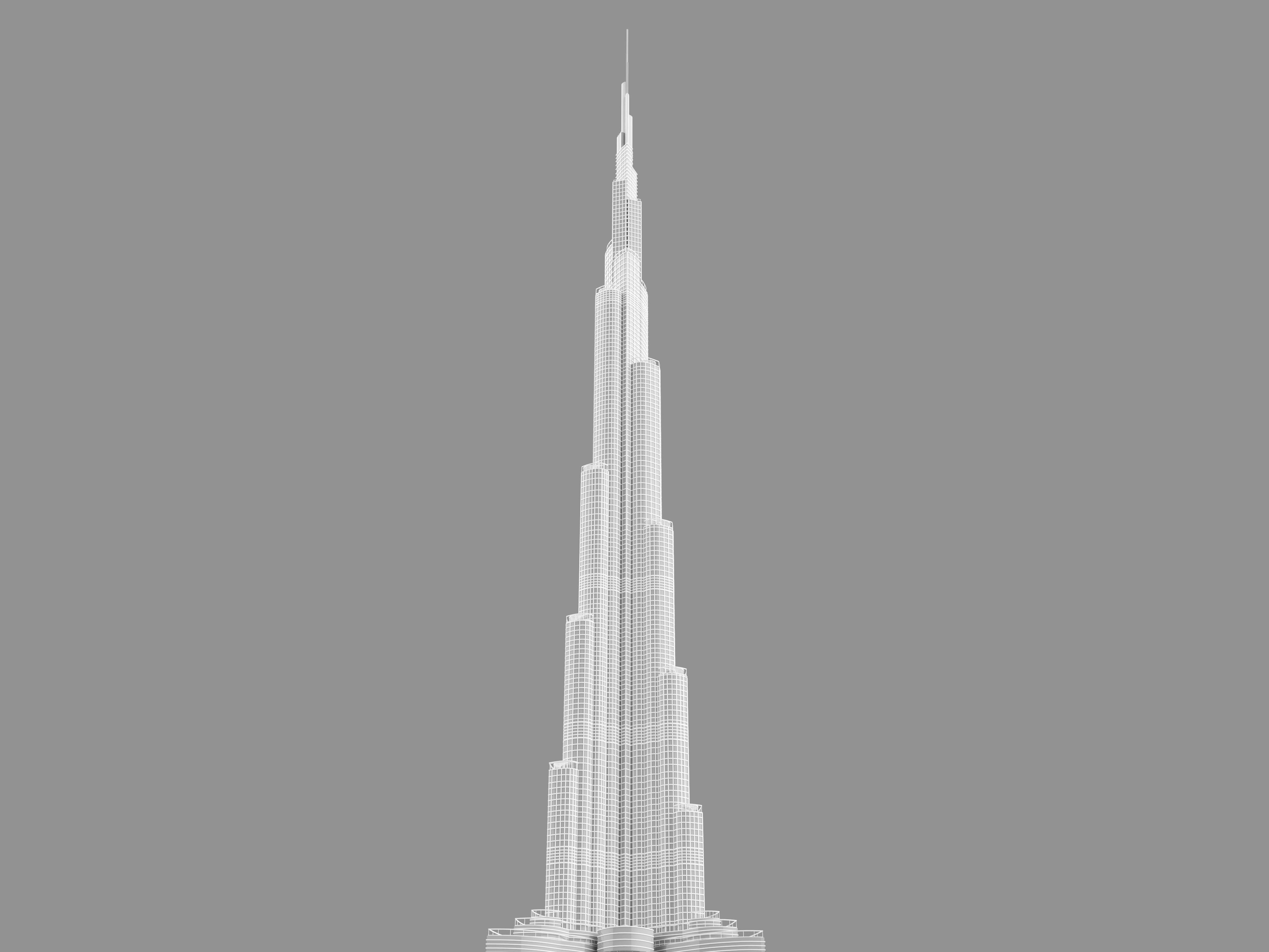 Burj Khalifa  3D model_5