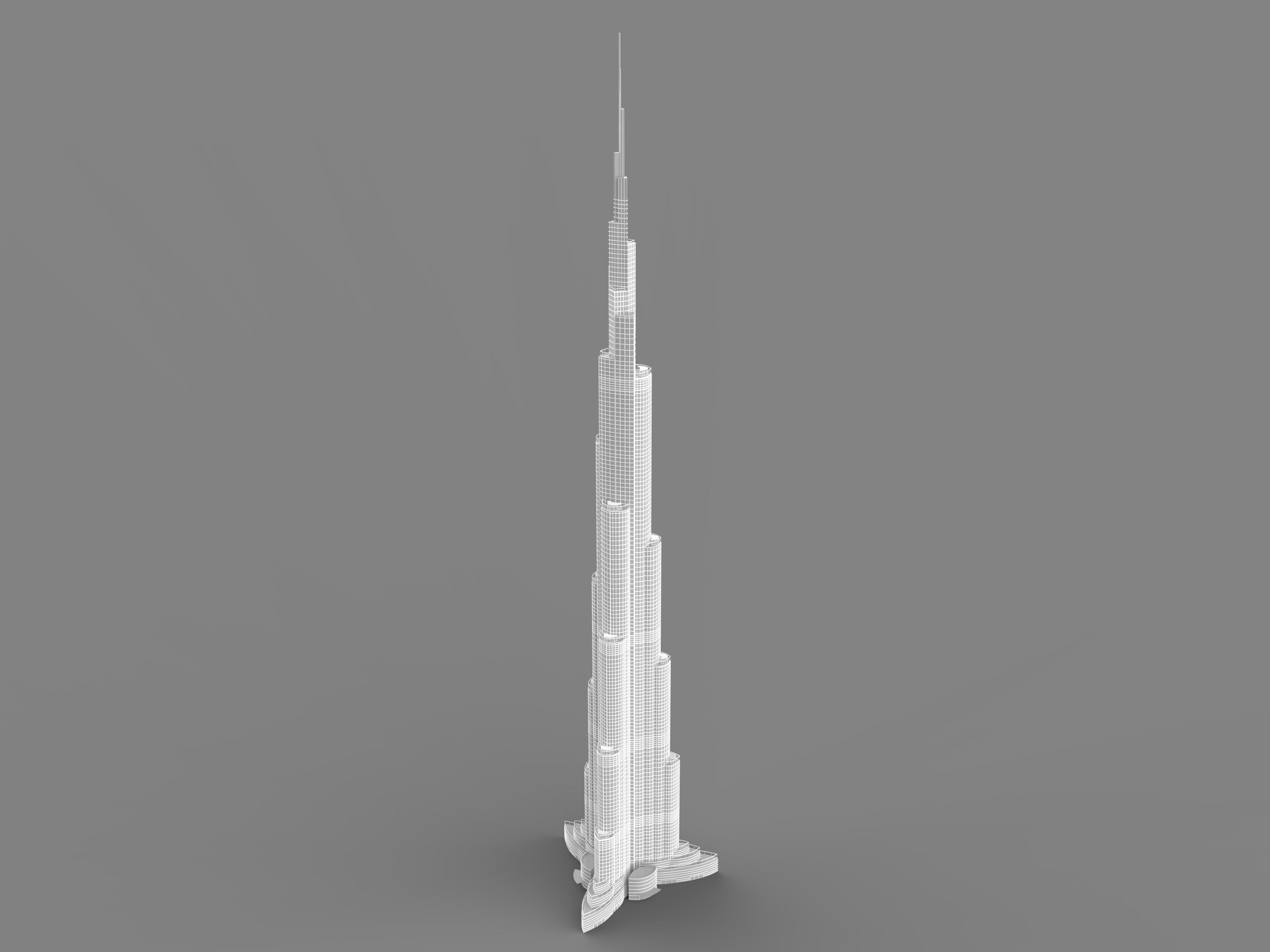 Burj Khalifa  3D model_4
