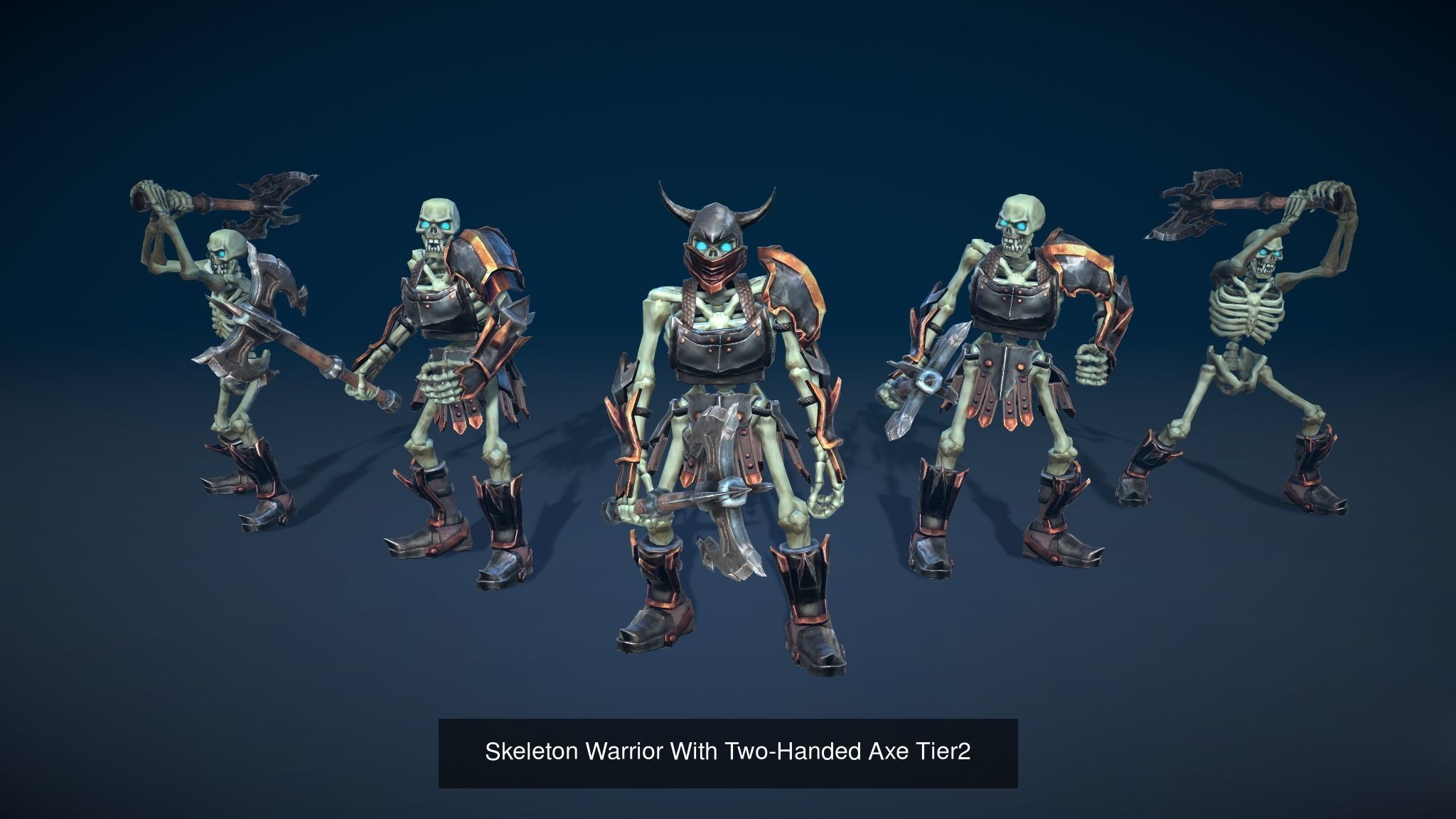 Skeleton Warriors Pack 3D Model Collection_8
