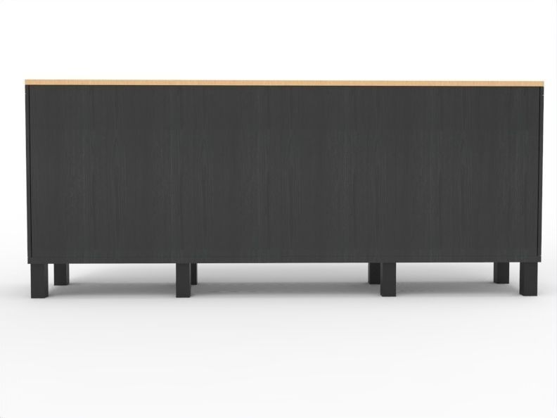 Modern Chest of Drawers Low-poly 3D model_4