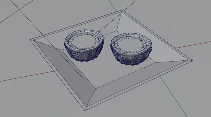 Hong Kong Culture series - Egg Tart Low-poly 3D model_1