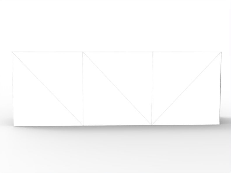 Modern Chest of Drawer Low-poly 3D model_6