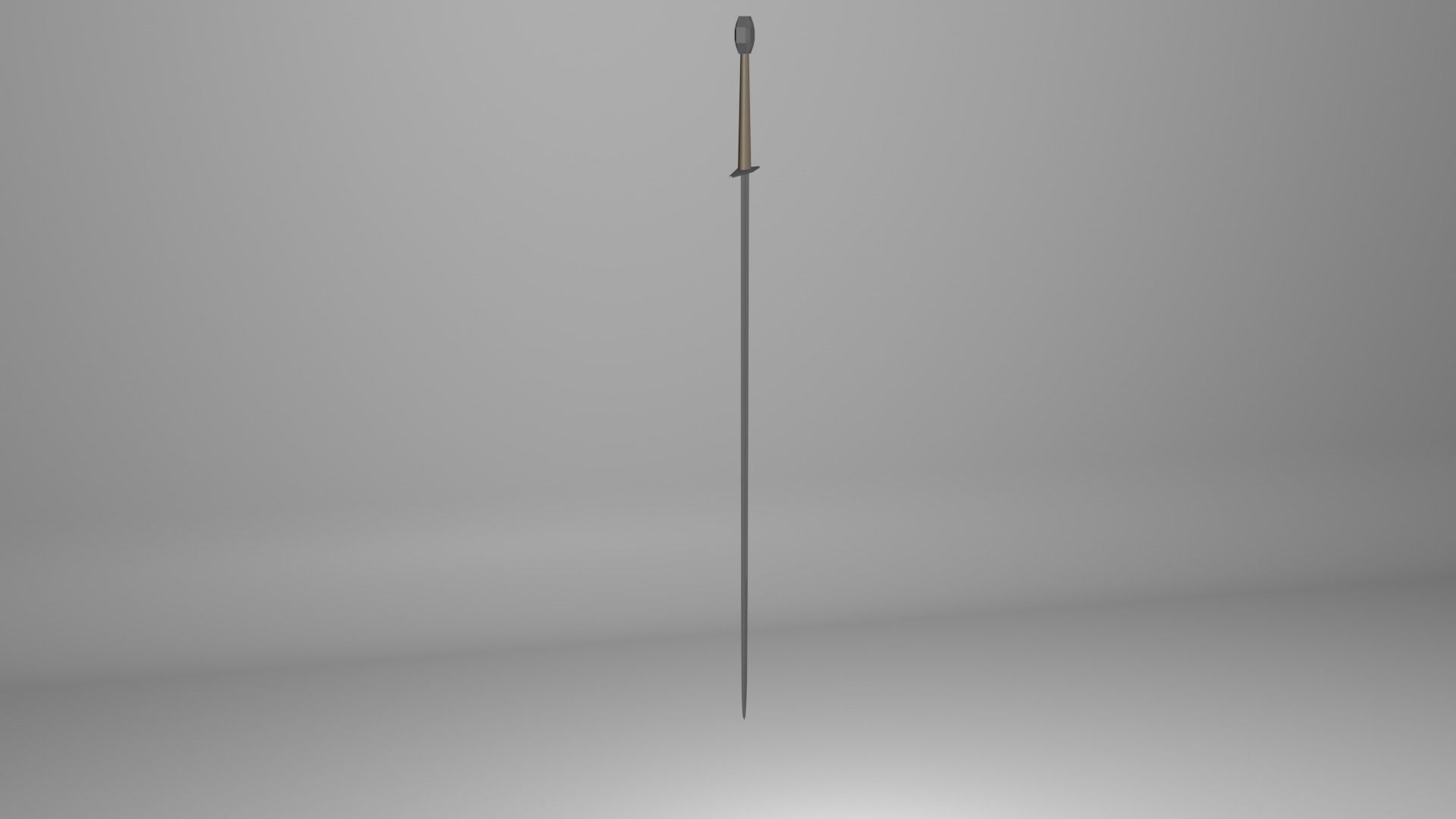 Low-Poly Crusader Sword for Game Low-poly 3D model_5