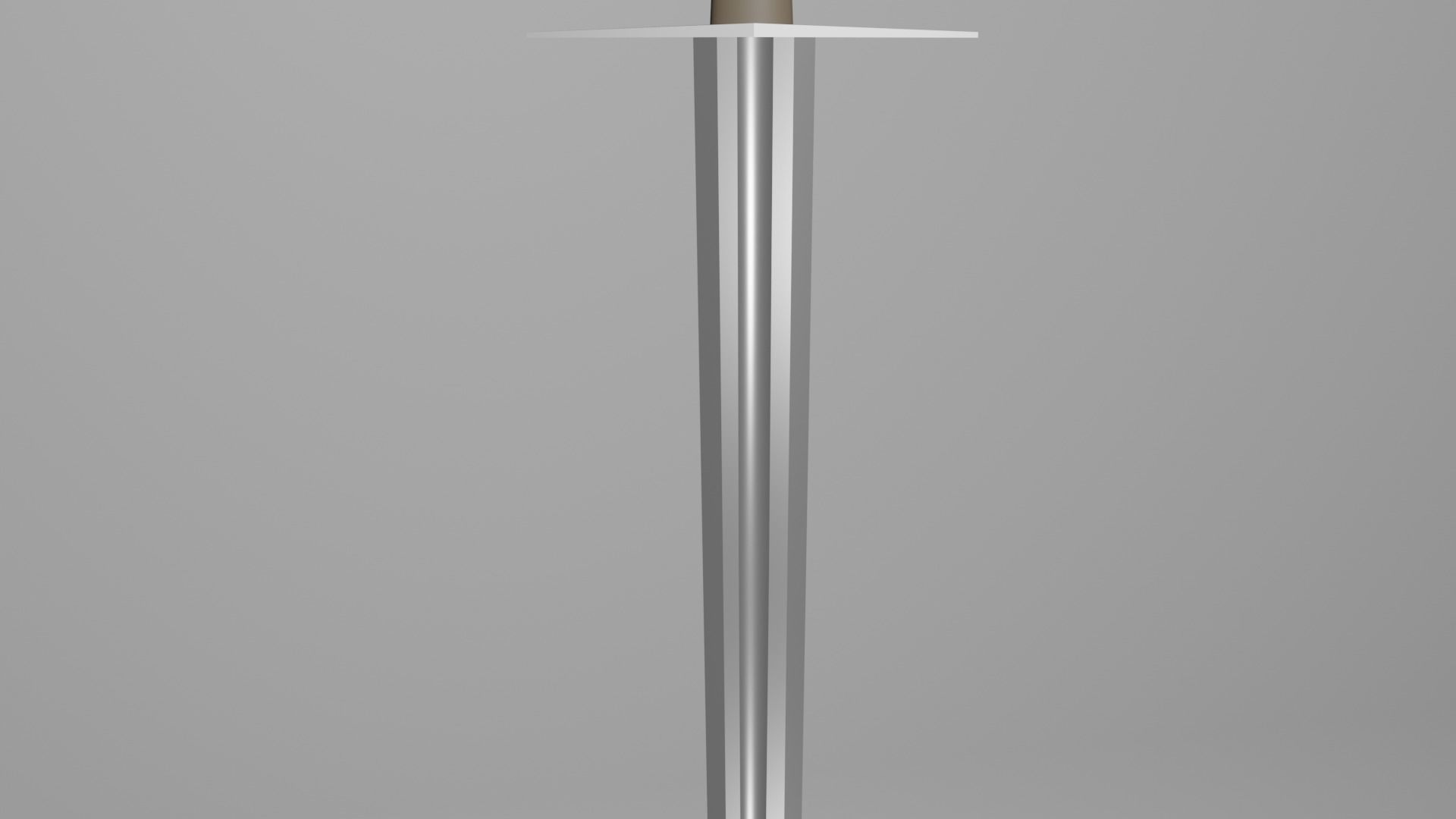 Low-Poly Crusader Sword for Game Low-poly 3D model_2