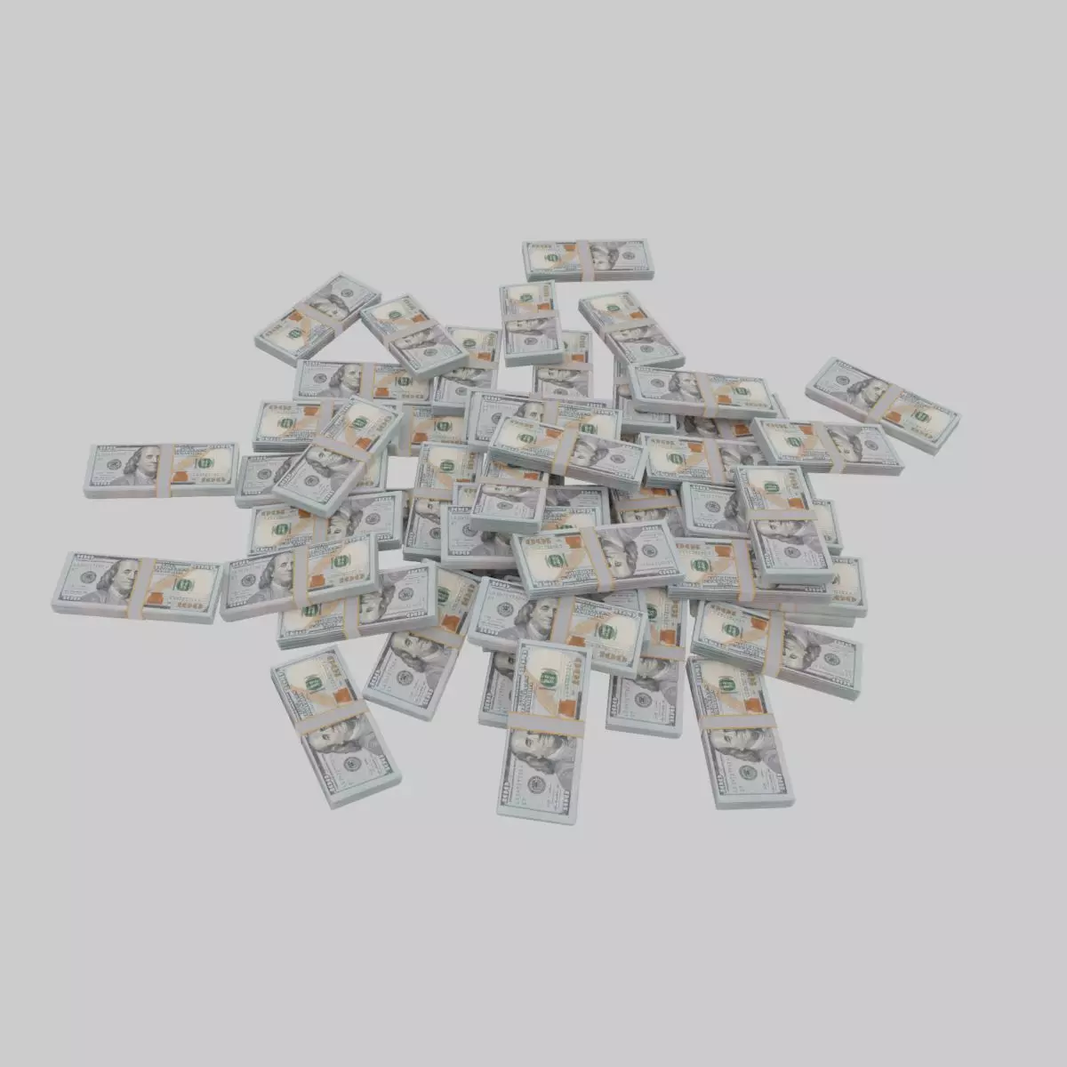 Pile of Stacks 100 dollar Bills Texture