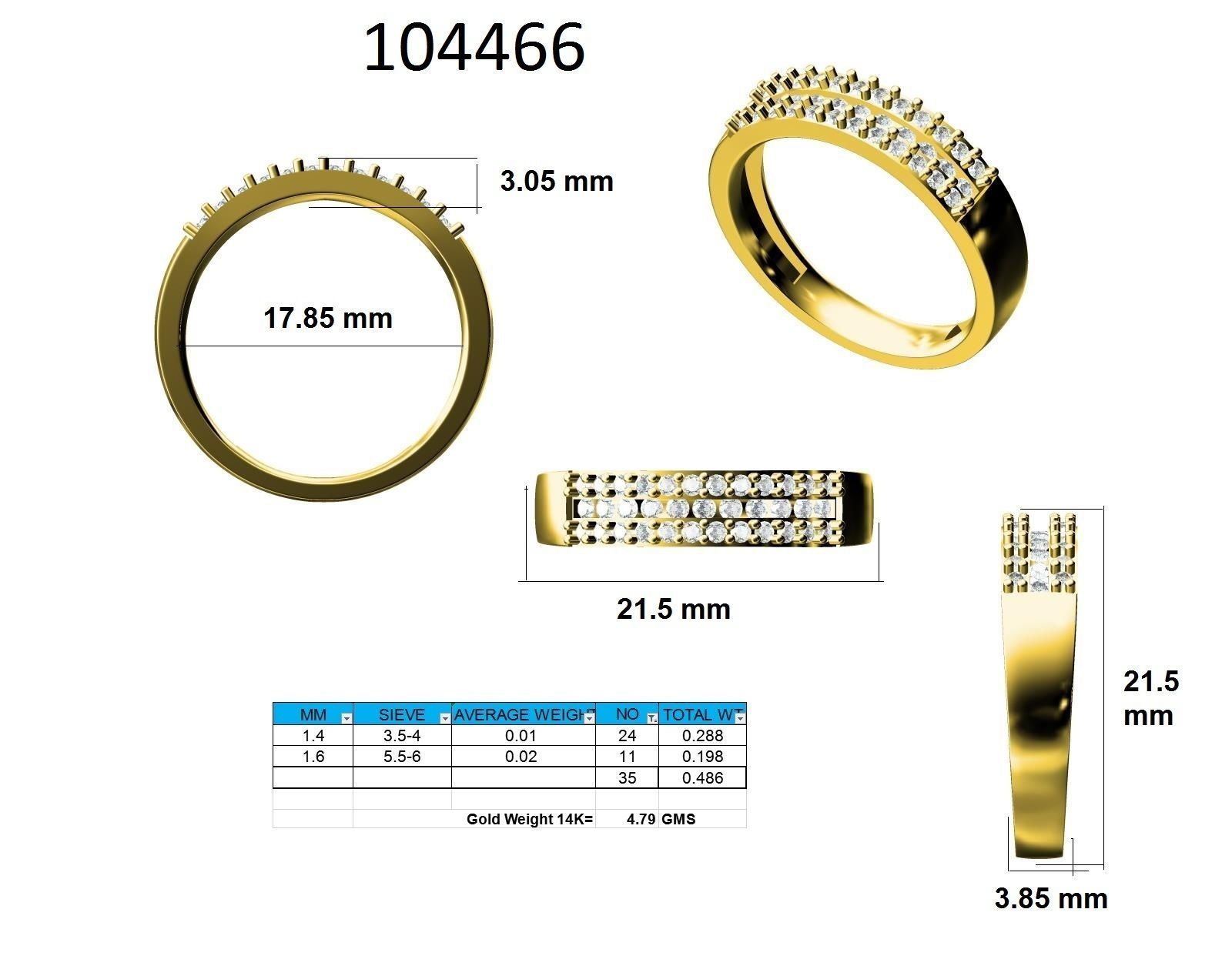 Ring - 104466 3D print model_12