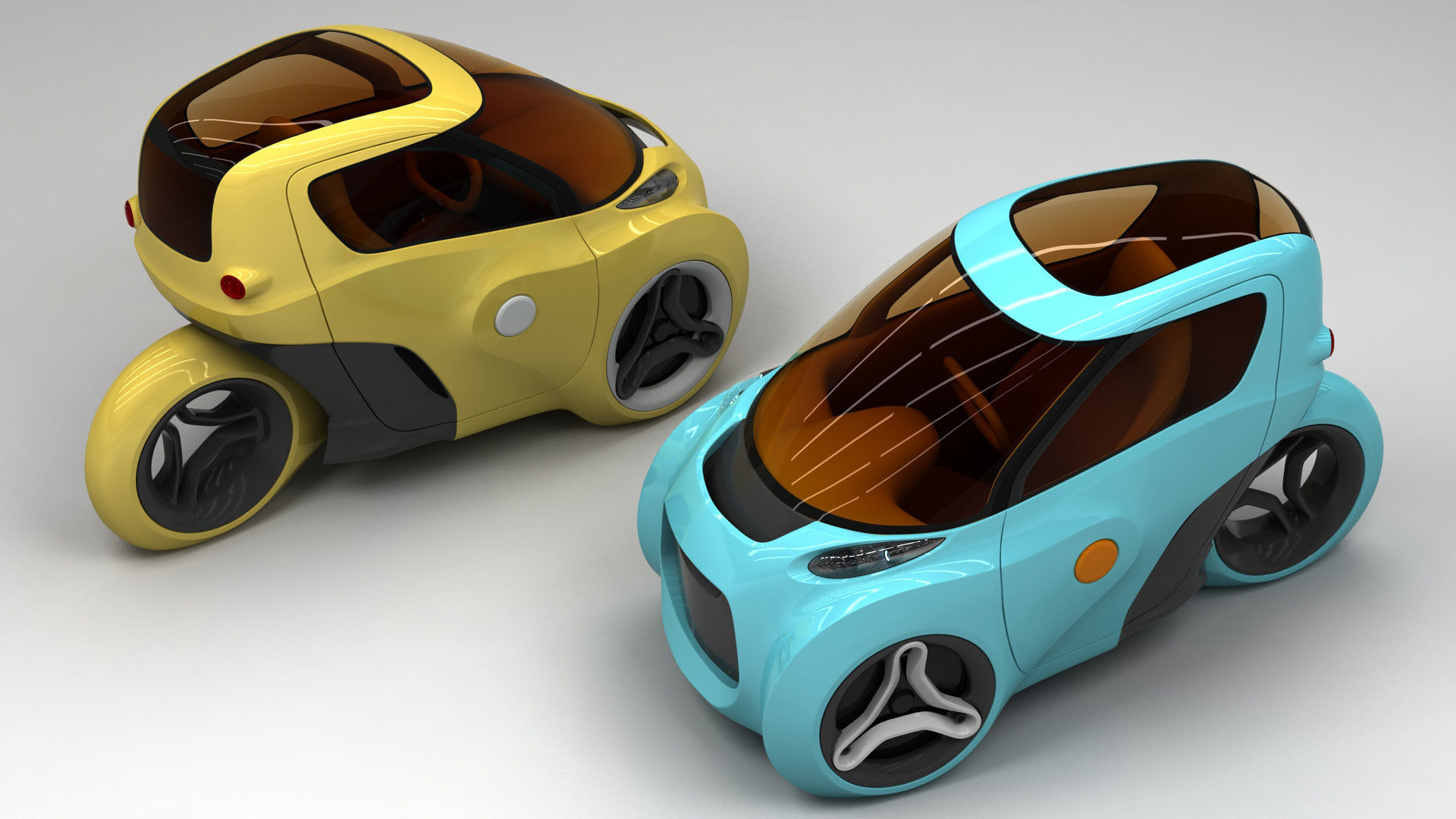 Piranha EV-3 Trike Concept 2021 3D model_8