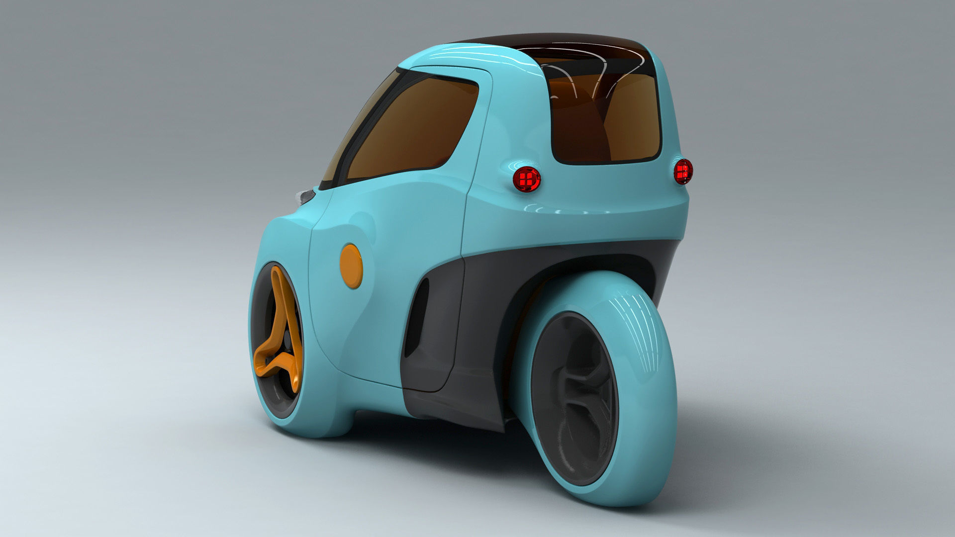 Piranha EV-3 Trike Concept 2021 3D model_4