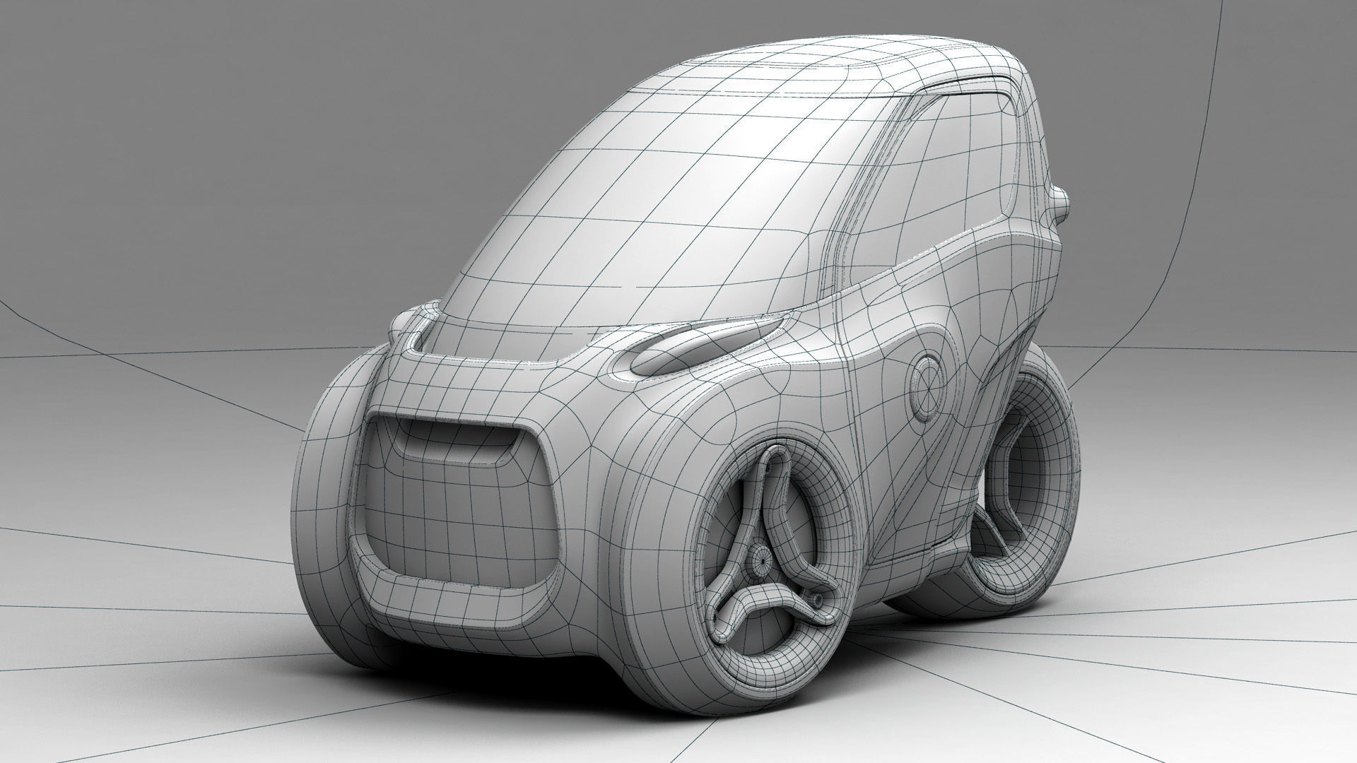 Piranha EV-3 Trike Concept 2021 3D model_3