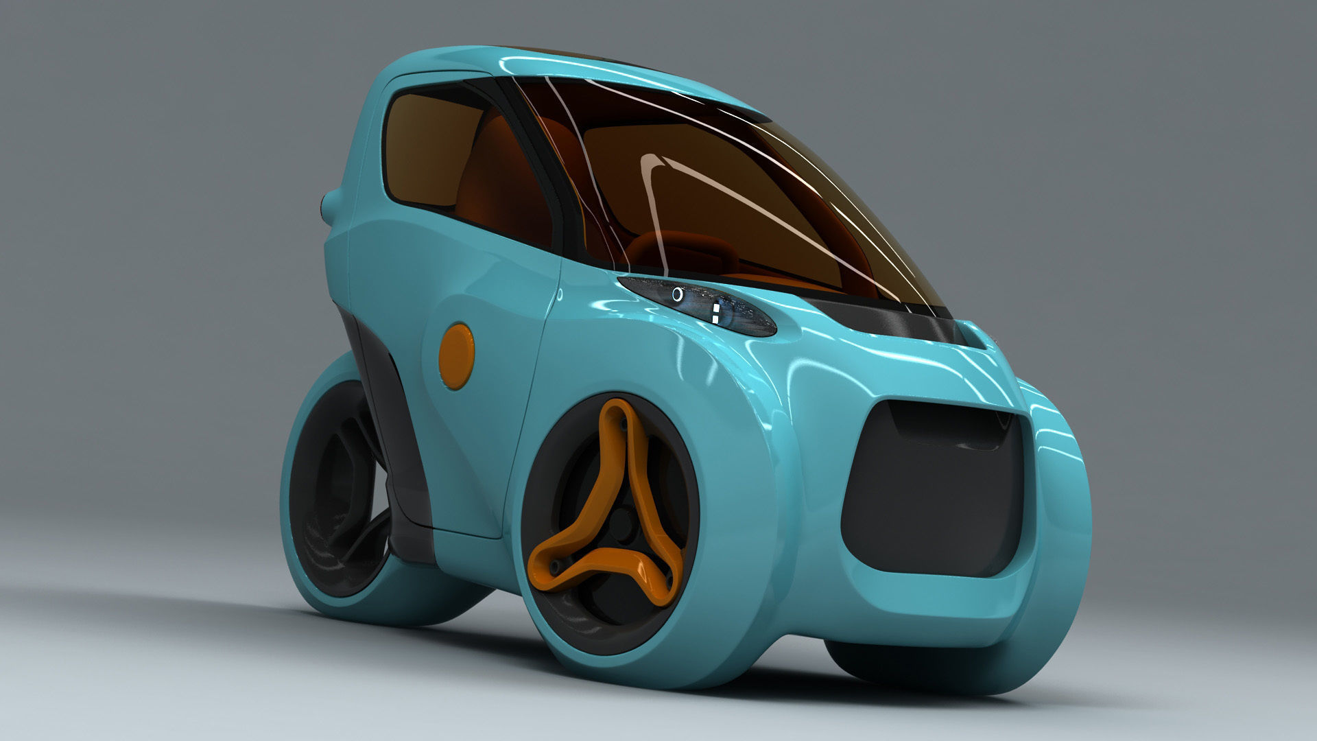 Piranha EV-3 Trike Concept 2021 3D model_7