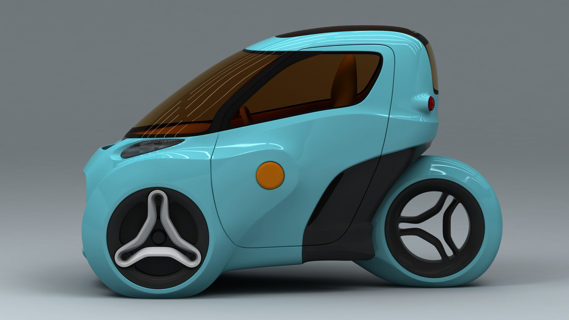 Piranha EV-3 Trike Concept 2021 3D model_1