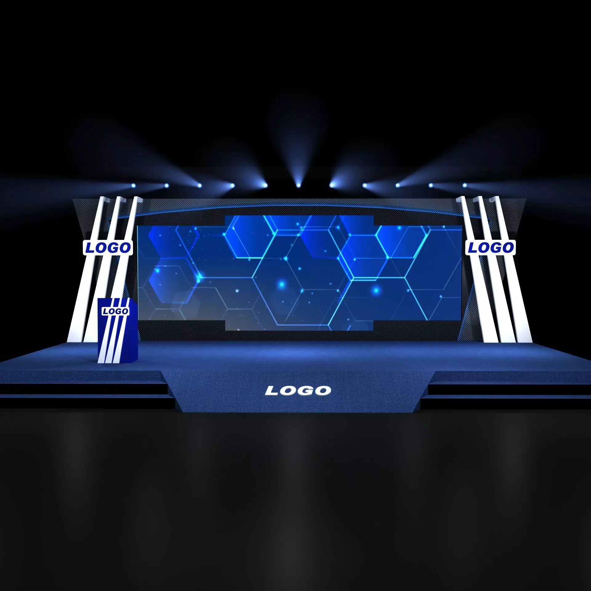 Stage design 3D model_0