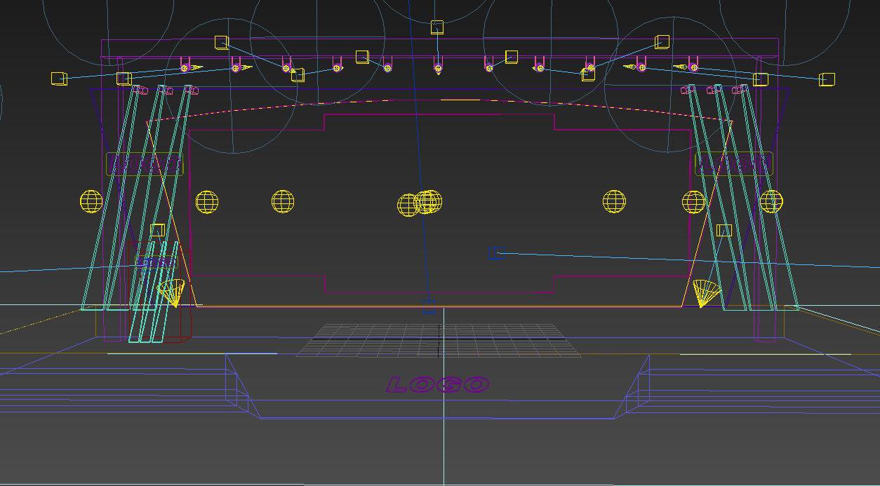 Stage design 3D model_4