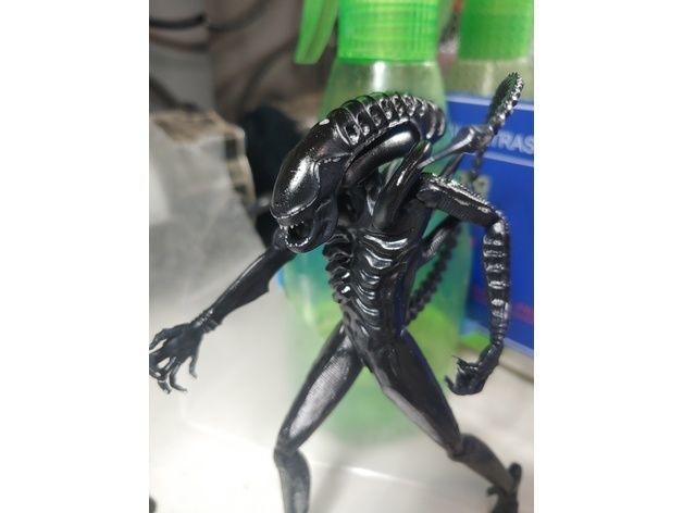 Alien figurine 3D print model 3D model 3D print model_5